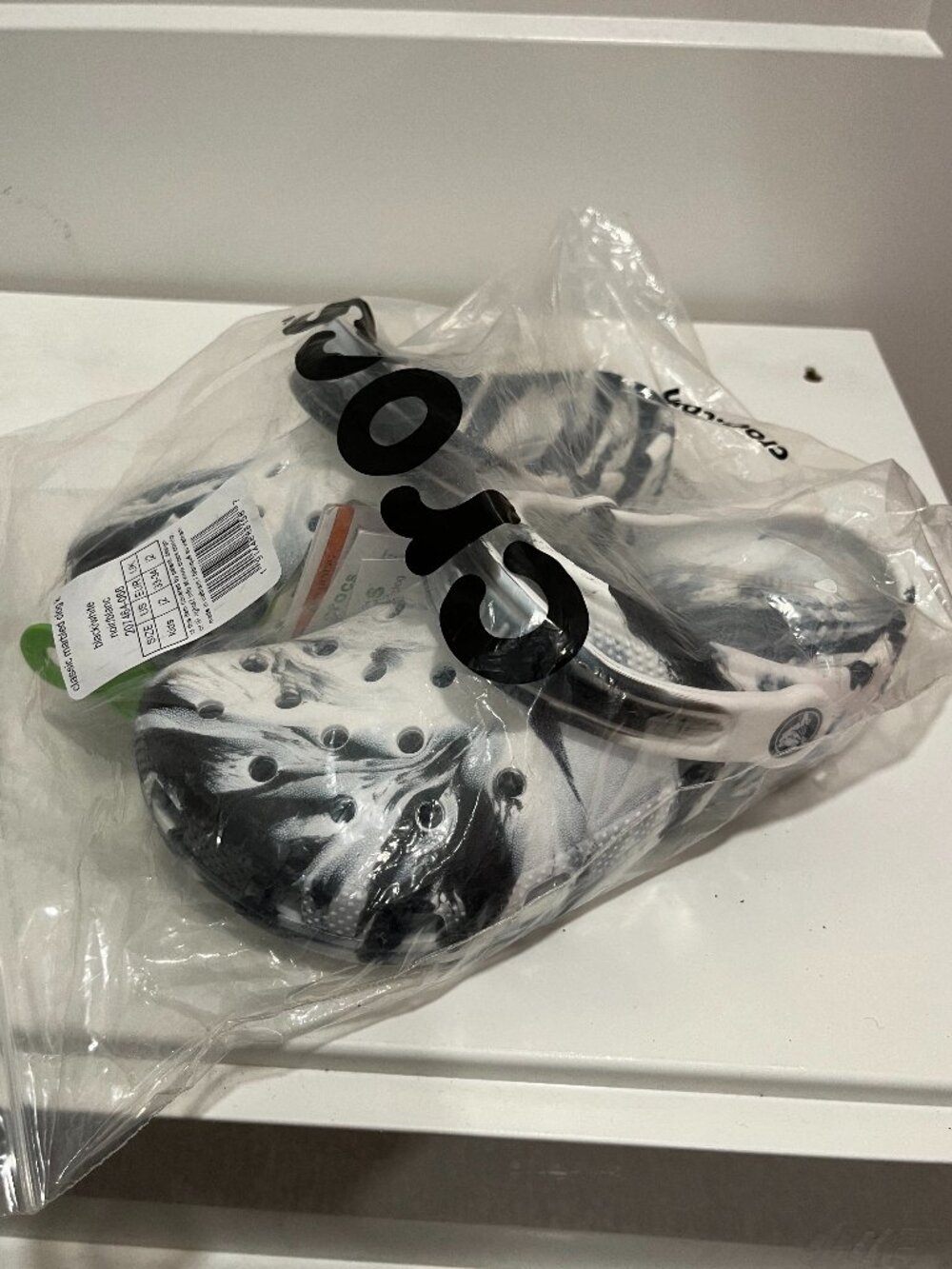 Crocs Kids' Classic Marbled Clog Size J2
